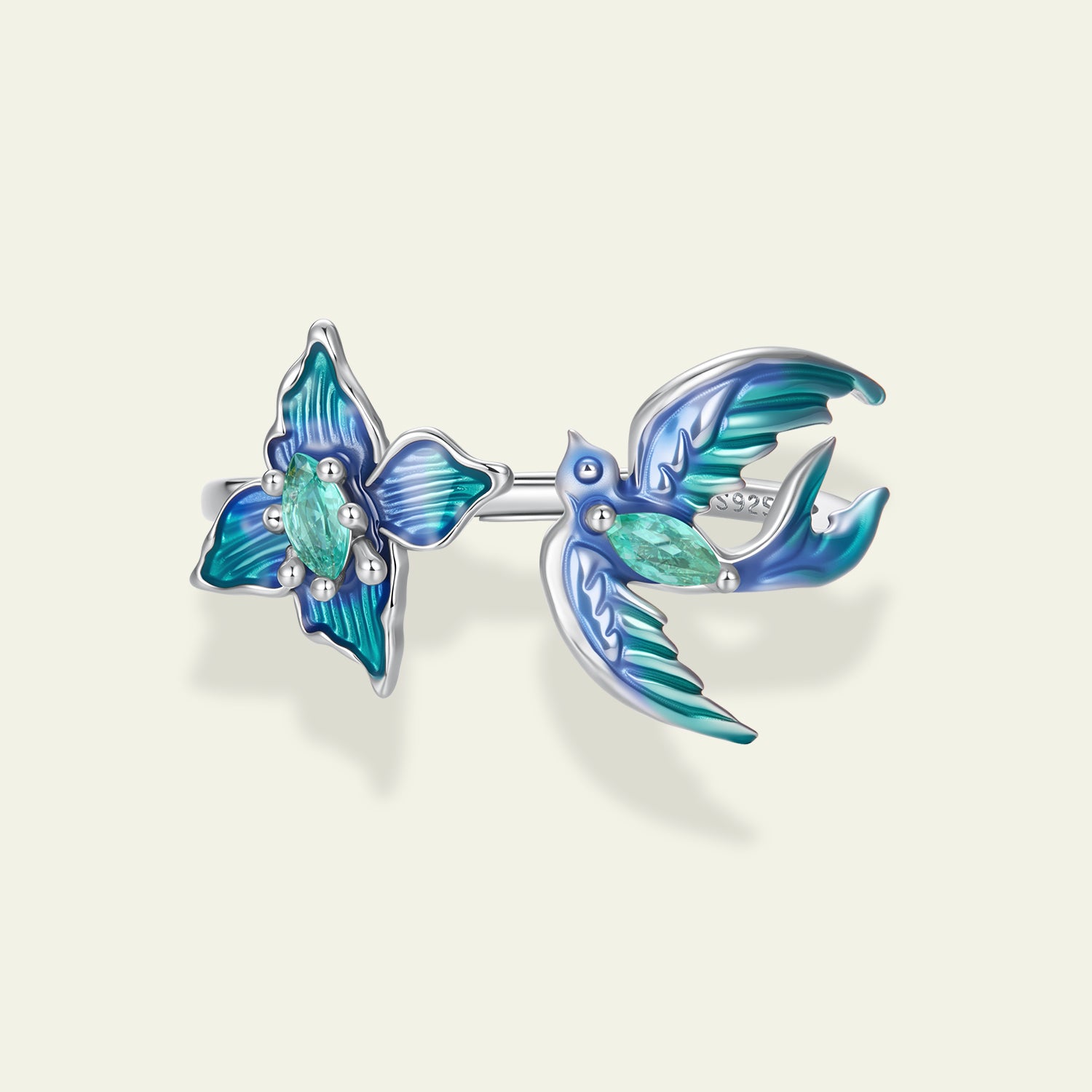 Mystic Bird & Butterfly Ring