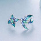 Blue Blossom Bird Open Ring