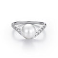 V-Shape Pearl Ring