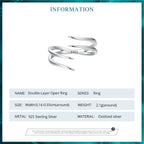 Double-Layer Open Ring