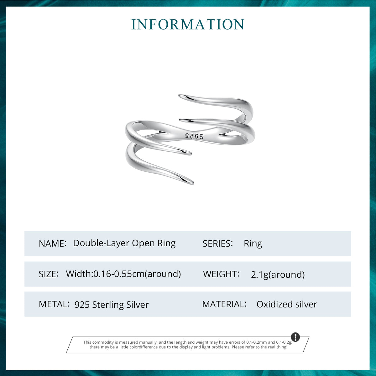 Double-Layer Open Ring
