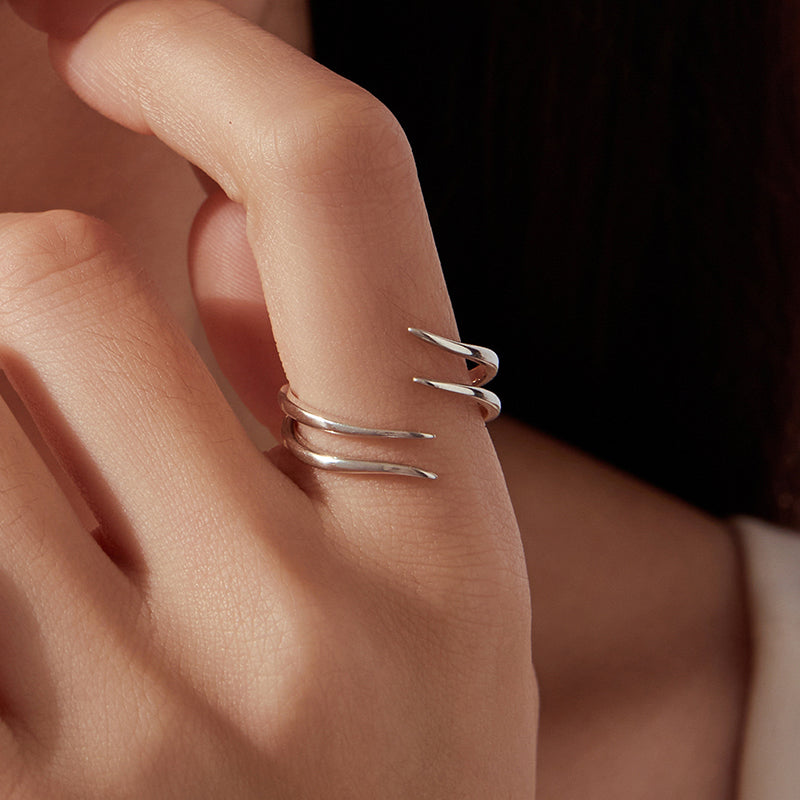 Double-Layer Open Ring