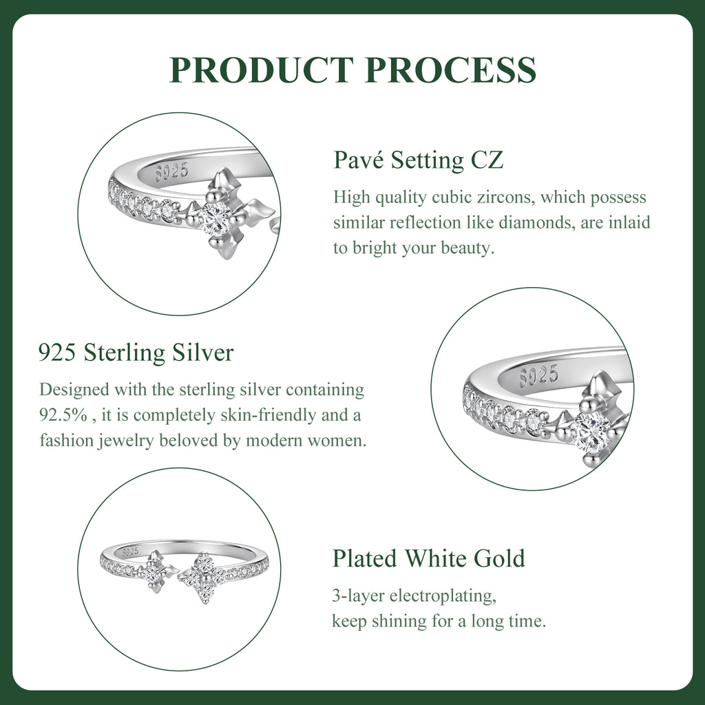 Clover Open Ring