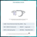 Natural Moonstone Open Ring