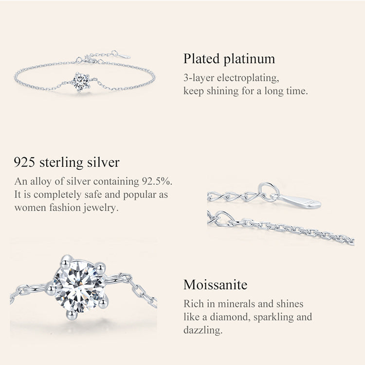 Solitaire Chain Bracelet