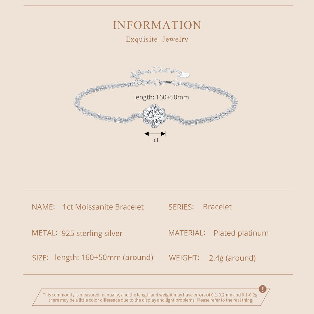 Moissanite Tennis Bracelet
