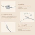 Halo Solitaire Bracelet