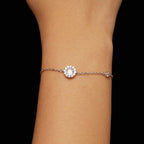 Halo Solitaire Bracelet