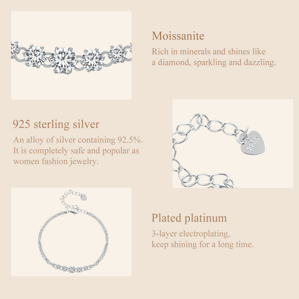 Graduated Tennis Bracelet