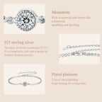 Bezel Solitaire Chain Bracelet