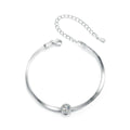 Solitaire Herringbone Bracelet