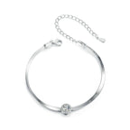 Solitaire Herringbone Bracelet