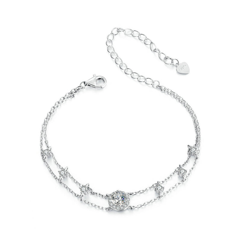 Layered Star Chain Bracelet
