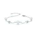 Pearl & Bezel Station Bracelet
