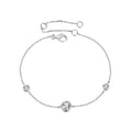 Three-Stone Bezel Bracelet