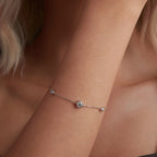 Three-Stone Bezel Bracelet