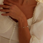 Three-Stone Bezel Bracelet