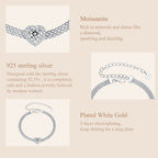 Pavé Heart Chain Bracelet