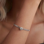 Pavé Heart Chain Bracelet