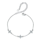Three-Flower Station Bracelet