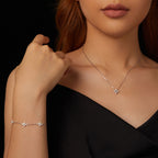 Three-Flower Station Bracelet