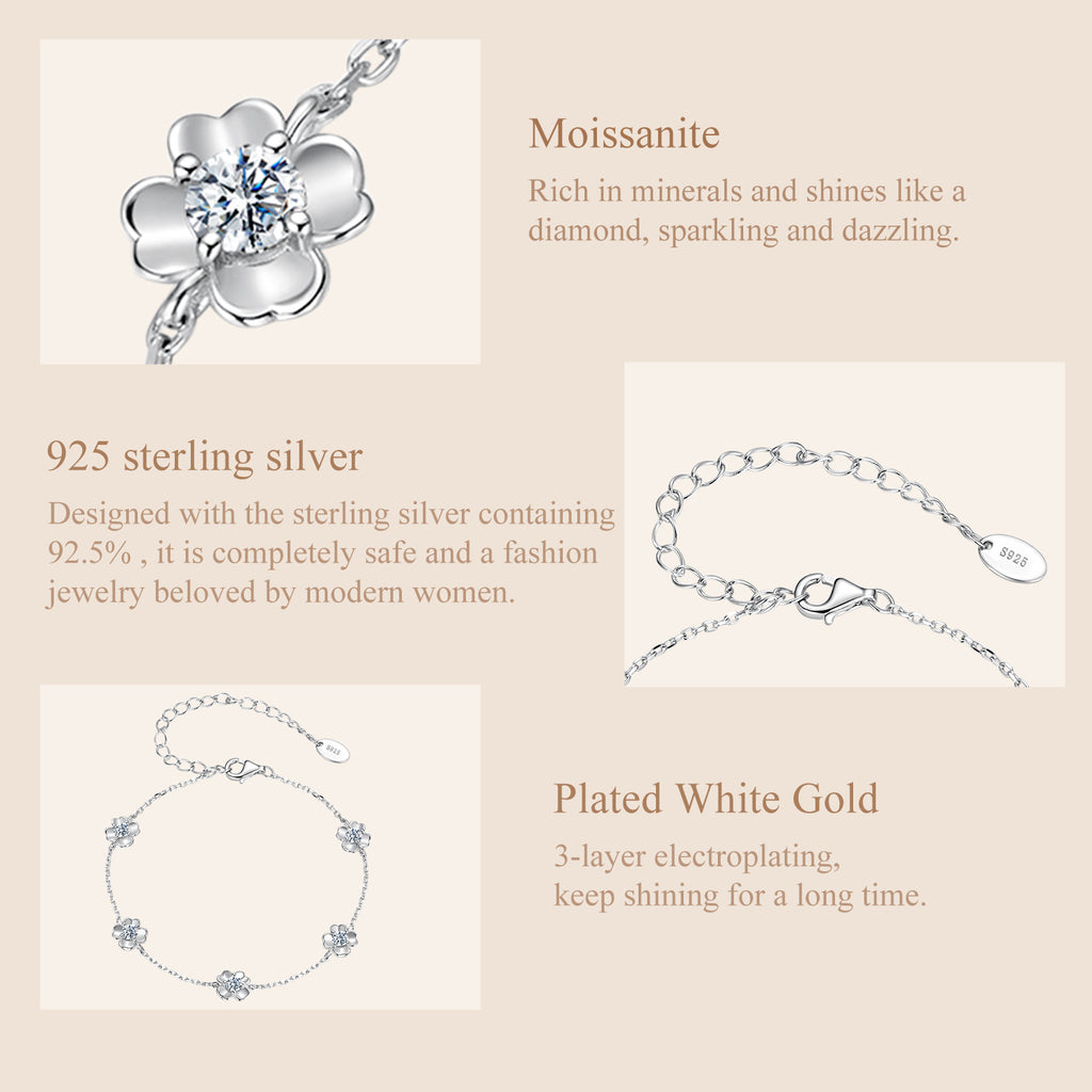 Five-Petal Flower Bracelet