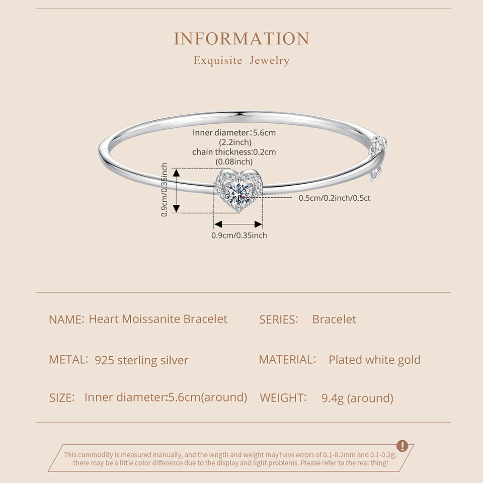 Heart Halo Bangle