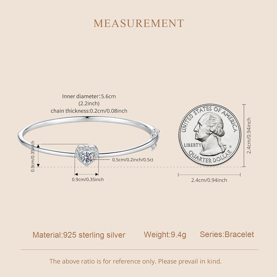 Heart Halo Bangle