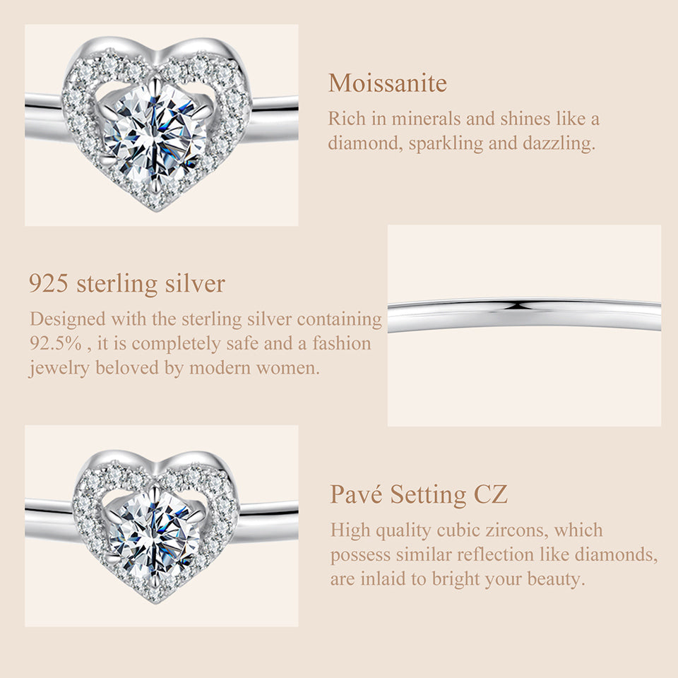 Heart Halo Bangle