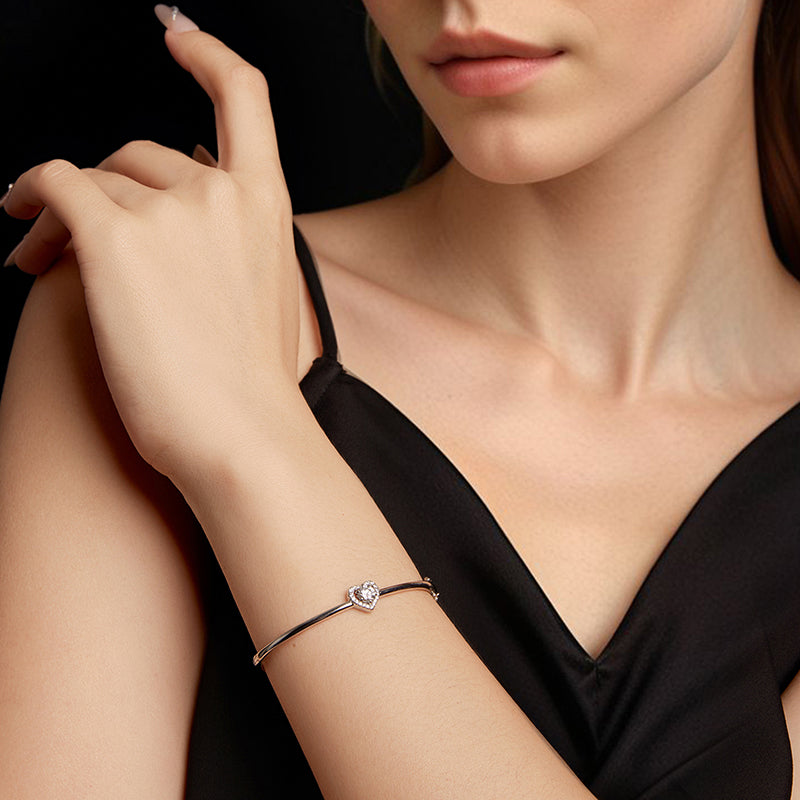 Heart Halo Bangle