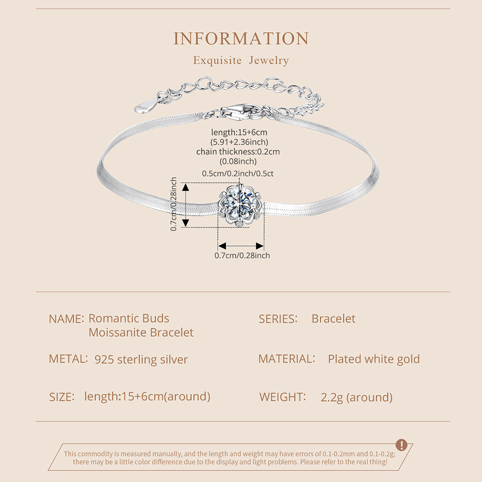 Floral Herringbone Bracelet
