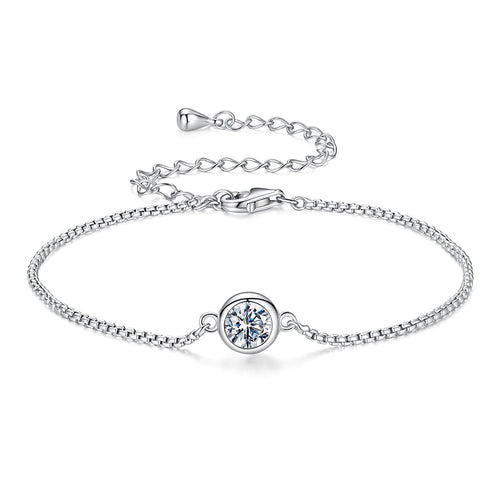 Box Chain Bezel Bracelet