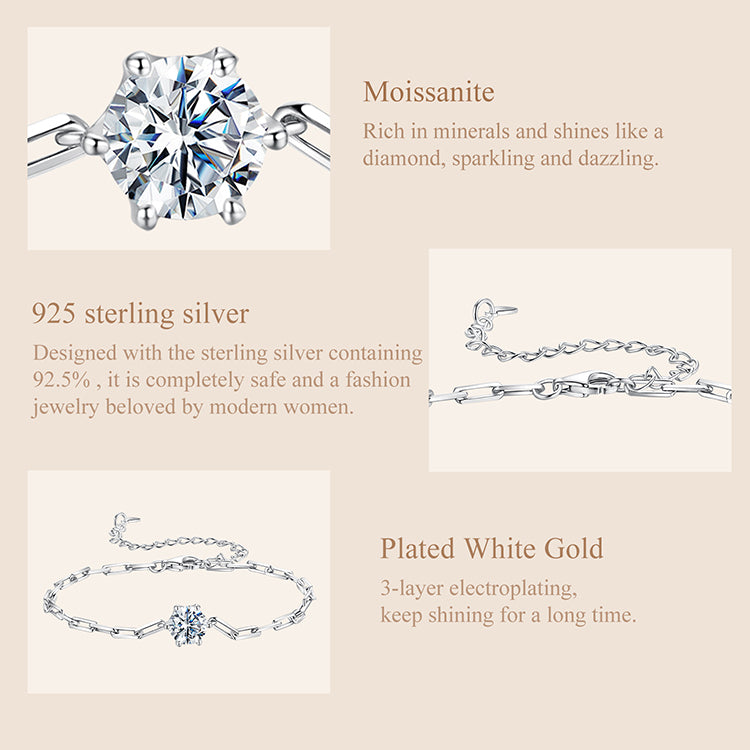 Paperclip Solitaire Bracelet