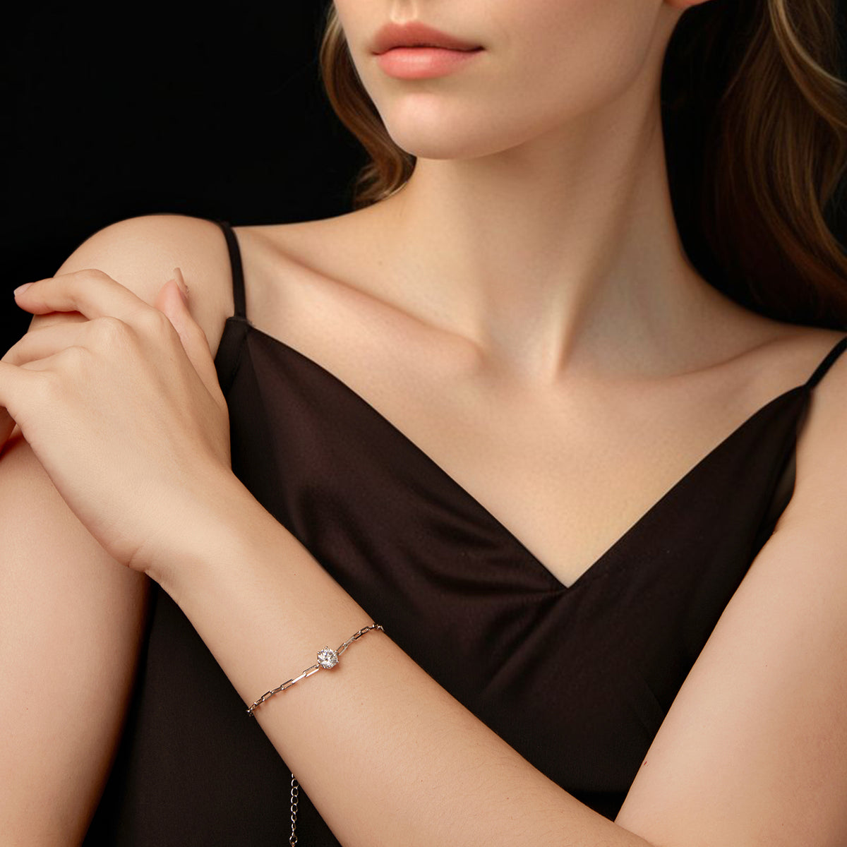 Paperclip Solitaire Bracelet