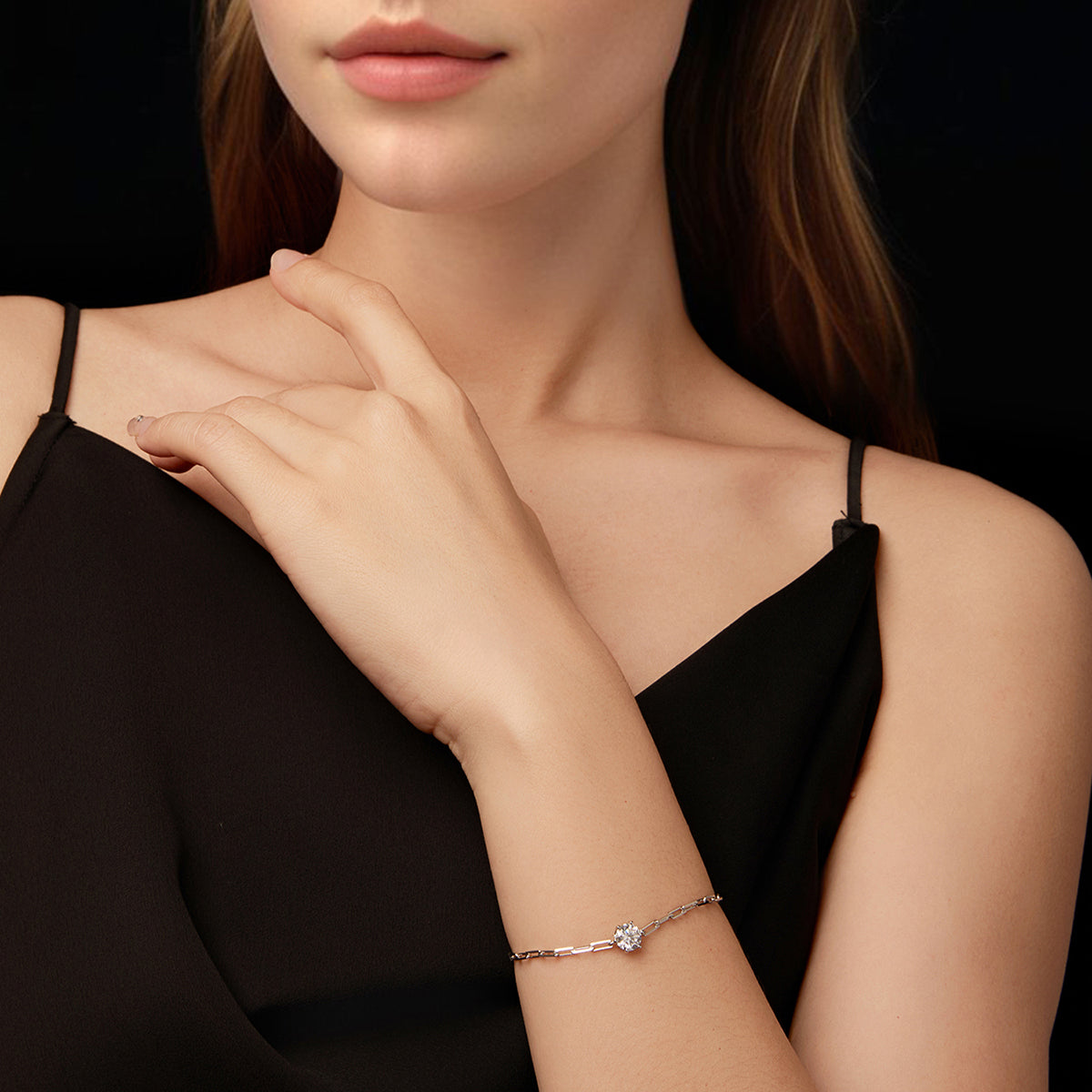Paperclip Solitaire Bracelet