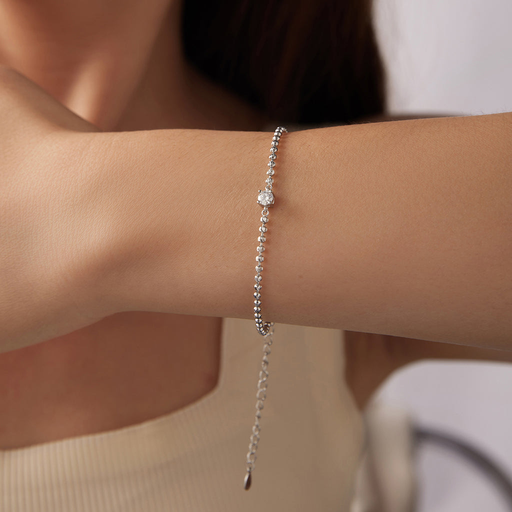 Beaded Solitaire Bracelet