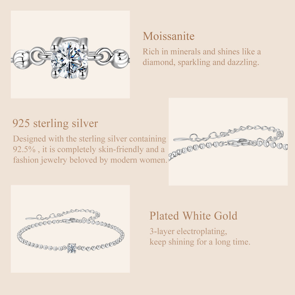Beaded Solitaire Bracelet
