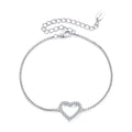 Open Heart Pavé Bracelet