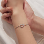 Open Heart Pavé Bracelet