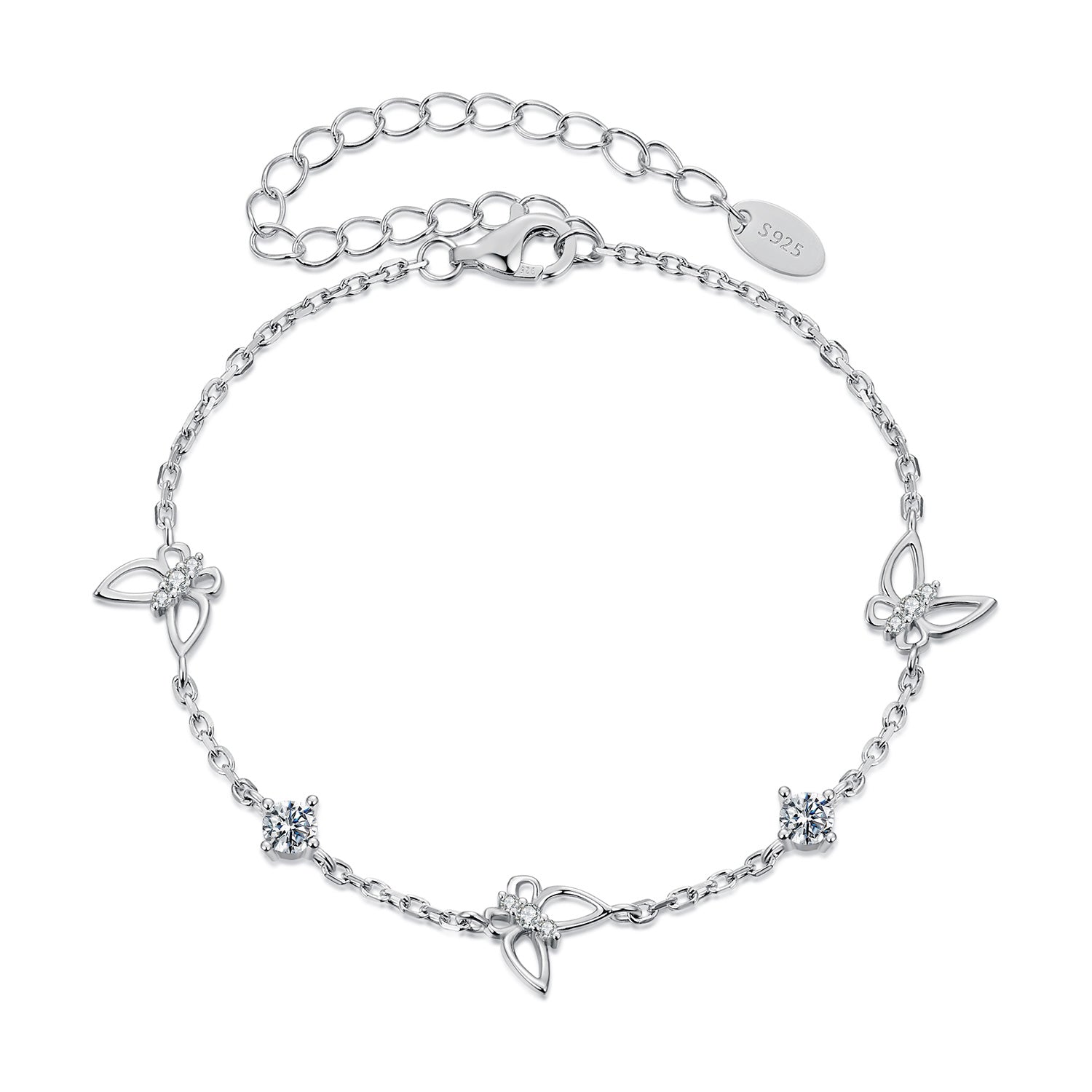Butterfly Solitaire Bracelet