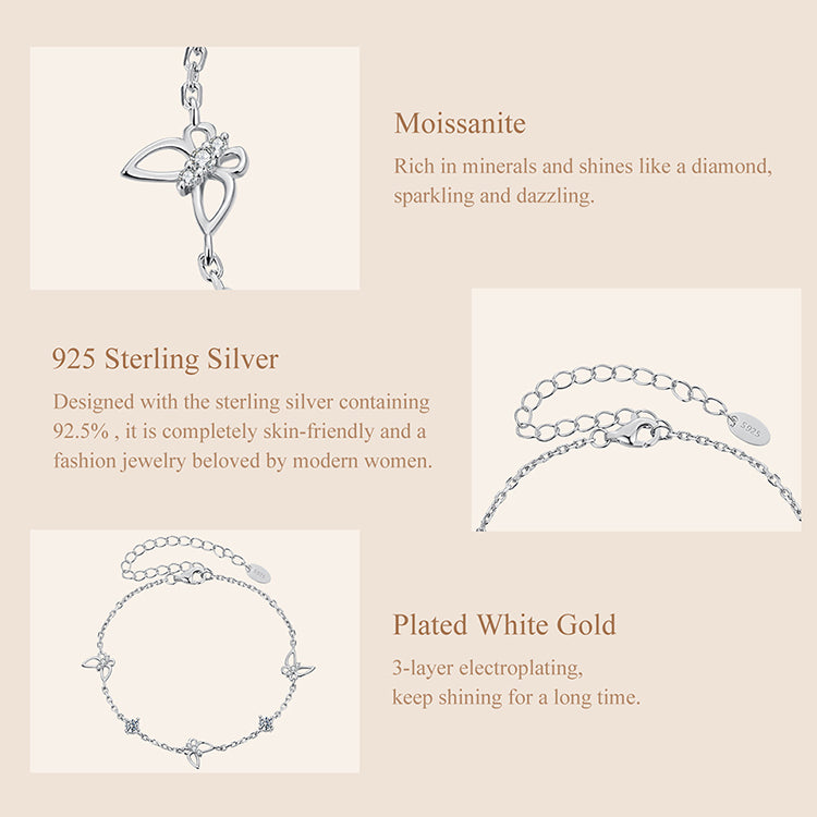 Butterfly Solitaire Bracelet