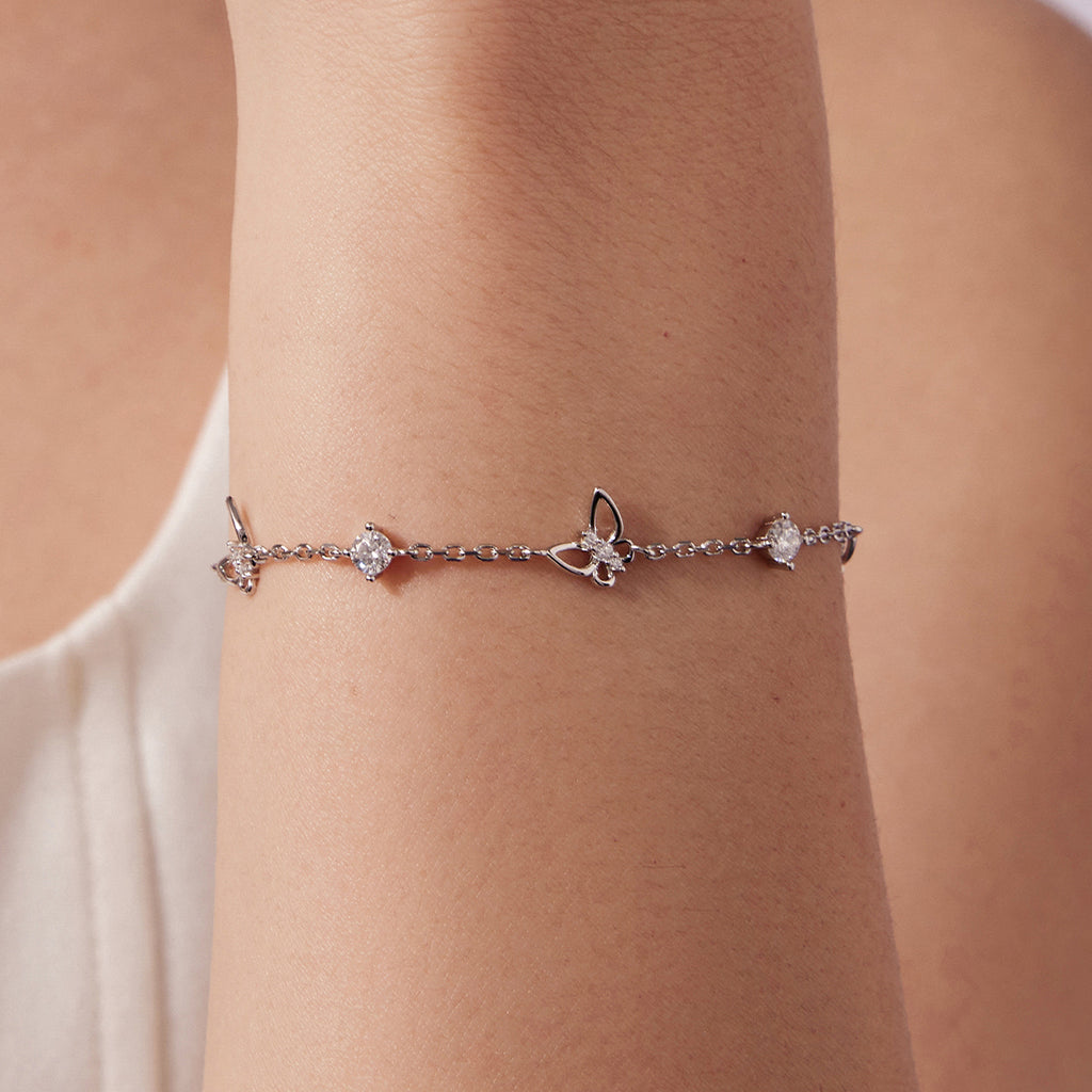 Butterfly Solitaire Bracelet