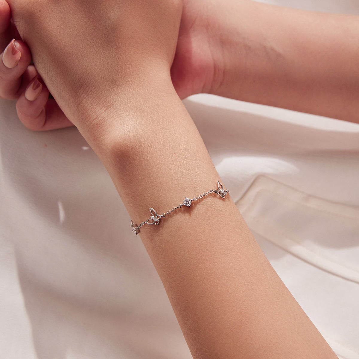 Butterfly Solitaire Bracelet