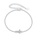Pavé Cross Chain Bracelet
