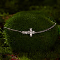 Pavé Cross Chain Bracelet