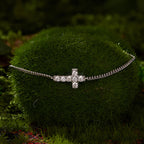 Pavé Cross Chain Bracelet