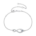 Half-Pavé Infinity Bracelet