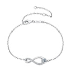 Half-Pavé Infinity Bracelet