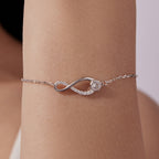Half-Pavé Infinity Bracelet