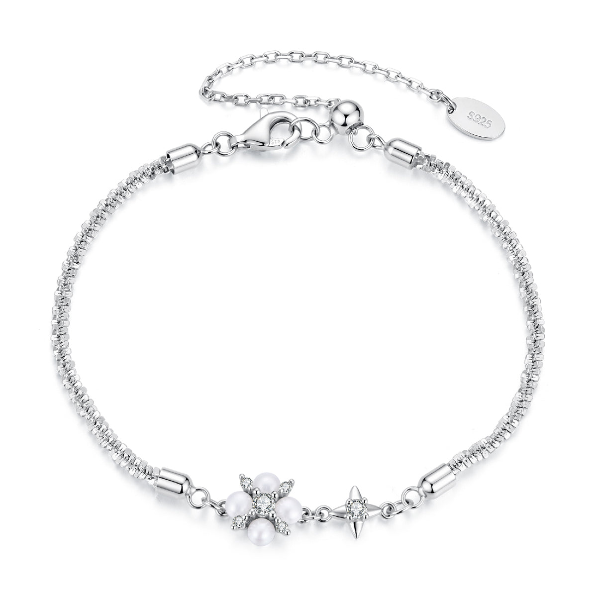 Pearl Star Cluster Bracelet